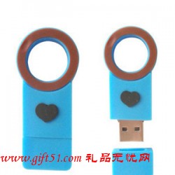 節日禮物情侶圓心U盤