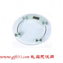 高精準承載150KG 超厚8MM鋼化玻璃圓形電子秤|健康秤