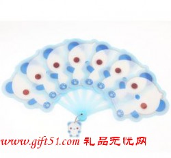 可愛卡通七折扇