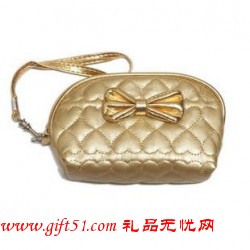 金色蝴蝶結零錢包