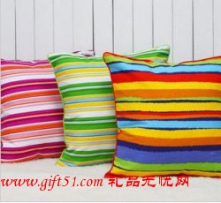 時尚七彩純棉帆布靠墊