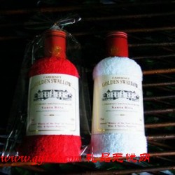 紅酒瓶廣告促銷毛巾