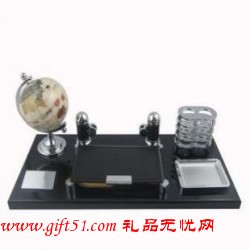 地球儀筆筒書房擺件辦公臺(tái)歷定制