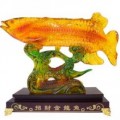 琉璃工藝品旺財擺件 招財金龍魚