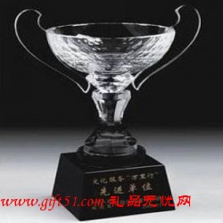 大碗水晶獎杯,水晶授權牌定制,商務禮品