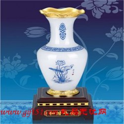 和諧平安白玉花瓶擺件定做批發