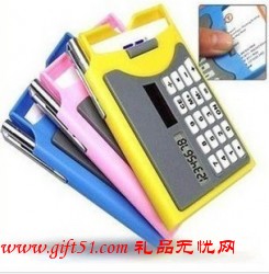 名片夾計算器,太陽能計算器(帶筆)定做
