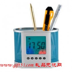 七彩禮品萬年歷筆筒定制