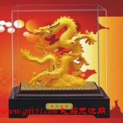 絨沙金小金龍定制 商務(wù)禮品