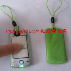 LED燈手機擦/軟膠廣告手機擦