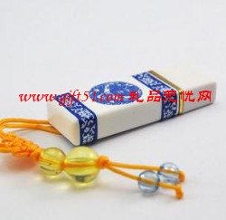 青花中國龍U盤|中國龍青花瓷U盤|優盤定制