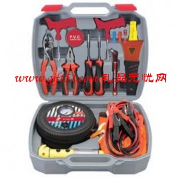 21件套應急隨車高檔工具箱定制