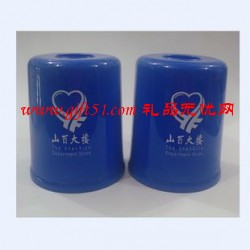 藍色圓形塑料紙巾筒|紙巾抽定制,廣告紙巾筒廠家