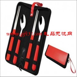 中國紅時尚精致小包包餐具