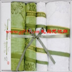 節節竹子高升毛巾禮盒套裝定制 毛巾竹節高升禮盒定做