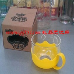 帶手柄托盤卡通杯