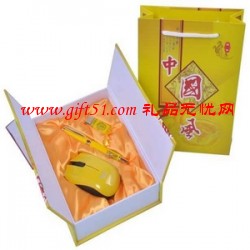 帝王黃瓷商務套裝禮品定制