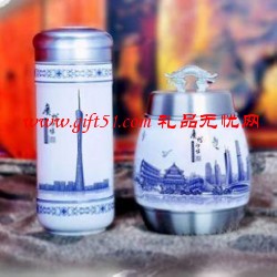 廣州印象卸泉杯商務兩件套(杯+圓滿罐)