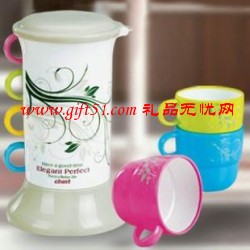 贈品多彩時尚連環套杯