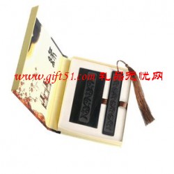 藤黑檀商務兩件套(名片盒+書簽)