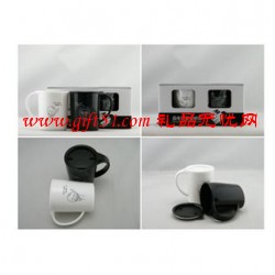 黑白配情侶水杯/陶瓷水杯