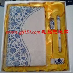 青花瓷商務記事本套裝