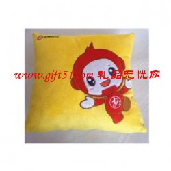 定制卡通廣告語抱枕靠枕 企業吉祥物靠枕