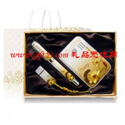 金蓮有余移動(dòng)電源商務(wù)套裝(U+陶瓷筆+移動(dòng)電源)