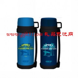 時尚手提不銹鋼真空廣口壺 戶外運動水壺