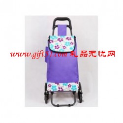 廣告紫梅花購物車 印制LOGO