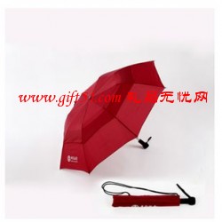 兩折自動開放雙層抗強(qiáng)風(fēng)傘