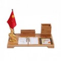 新款天然竹木納財(cái)送福禮品臺(tái)歷 辦公臺(tái)歷擺件