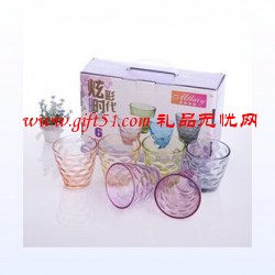 炫彩時代玻璃杯六件套