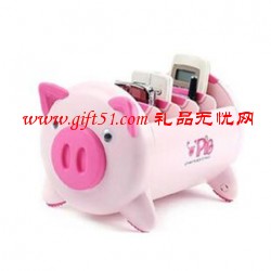 可愛粉豬儲物盒 收納盒