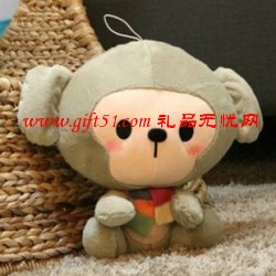 猴年新款呆萌大耳朵猴子公仔 兒童生日禮物