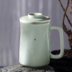 菲馳璽玉養生青瓷茶藝杯